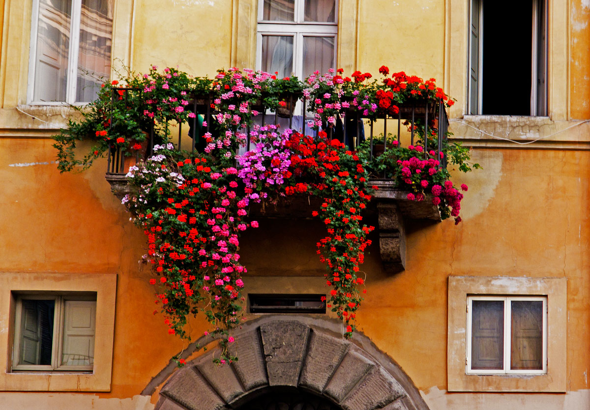 balcone fiorito