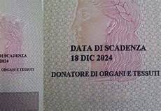 carta identità donatore